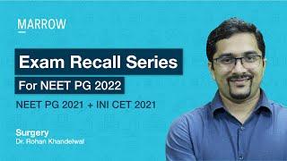 Exam Recall Series NEET PG + INI CET - Surgery