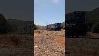 Quick passage of train B150 heading to ElAffroun at Oued Djer PK78 060DP05