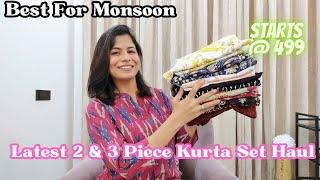 New Kurta Pant Dupatta Haul l Monsoon Special Haul l Dream Simple