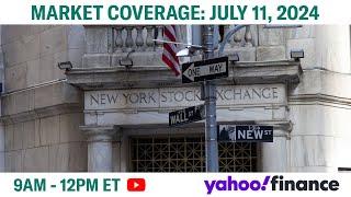 Stock market today Tesla shares turn negative as investors rotate out of tech  July 11 2024