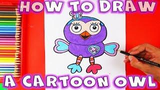 How to Draw an Owl for Kids - How to Draw an Owl Step by Step