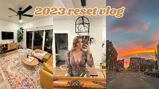 VLOG  2023 reset organizing my house fitness & body chat