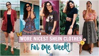 I Wore The Nicest Clothes From SHEIN.COM For a WEEK  StyleMeUpWithSakshi