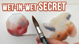 The SECRET Behind Wet-in-Wet Watercolor Technique 
