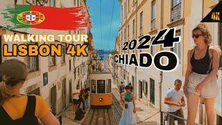 LISBON 4K Walking Tour 2024 .. Portugal Walking tour in 2024..