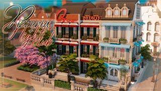 Пиццерия  Ночной клуб  Симс 4 Строительство  Pizzeria & Night Club  The Sims 4 Speed Build