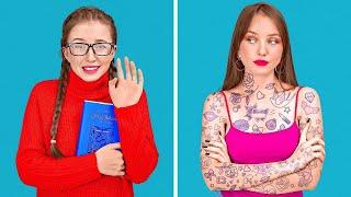 COOLEST HACKS TO BECOME POPULAR AT SCHOOL  Epic Tik Tok Hacks Tested by 123 GO