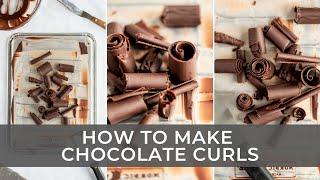 How to Make Chocolate Curls in 4 Easy Steps