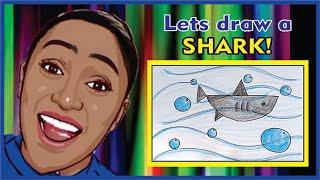 HOW TO DRAW A SHARK #howtodraw #howtodraweasy #howtodrawstepbystep #drawashark