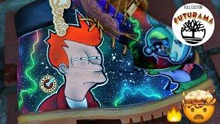 Cosmic Creations Futurama Galaxy Timberlands by SIERATO FULL CUSTOM