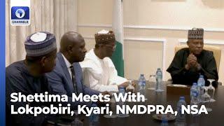 Fuel Scarcity Shettima Meets With Lokpobiri Kyari NMDPRA NSA