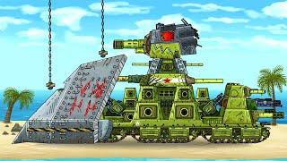 WE MADE THE KV-44 A FORTRESS So that he can defeat the Japanese Dora - Cartoons about tanks