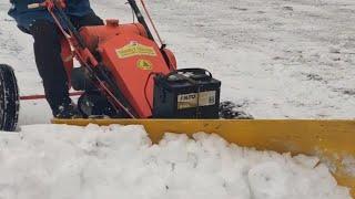 67 Gravely L8. Snow Plowing 11924 Part 1.