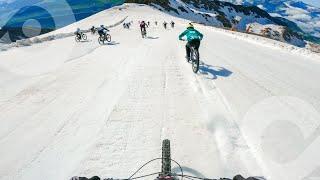 MEGAVALANCHE 2021 ️ +100kmh on the Alpe dHuez glacier  Full run w Damien Desbrosses