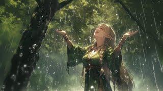 Fantasy MedievalTavern Music with Rain Sounds - Magical Celtic Music Relaxing Sleep Music