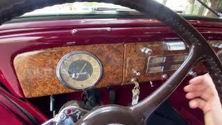 1937 Packard 115C 4 Door test drive n walk around video