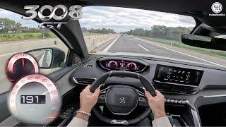 Peugeot 3008 GT LINE 131Hp TOP SPEED DRIVE on Autobahn