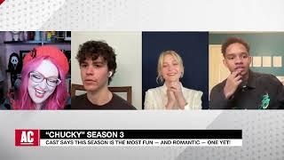 Zackary Arthur Alyvia Alyn Lind and Björgvin Arnarson Talk Chucky Season 3