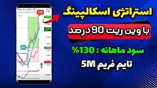 ماهانه 130 درصد بازدهی با استراتژی اسکالپینگ بورسیکس تایم فریم 5 دقیقه  Strategy Scalping 5M