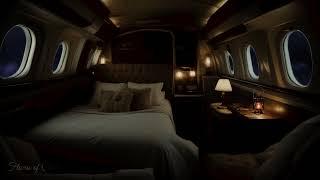 Experience Sublime Rest Aboard this Luxury RETRO Private Jet  Brown Noise Flight Ambience  Zen