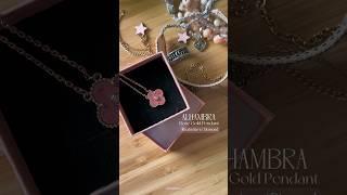 $18 Aliexpress Find  Rhodonite & ‘Diamond’ Stainless Steel Pendant  #aliexpressfinds