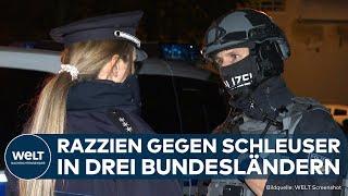 BERLIN BRANDENBURG SACHSEN-ANHALT Großrazzia gegen Schleuserbanden in Berlin und Brandenburg