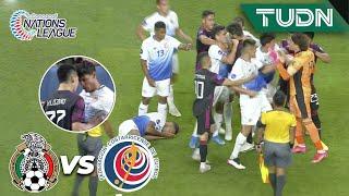 ¡HAY BRONCA ‘Chucky’ y Moreno se encienden  México 0-0 Costa Rica  Nations League Semifinal TUDN