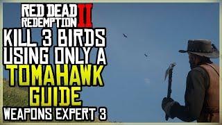 KILL 3 BIRDS WITH A TOMAHAWK GUIDE - WEAPONS EXPERT 3 - RED DEAD REDEMPTION 2