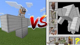 The Wolf Golem vs Villagers and Iron Golems