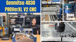 Genmitsu 4030 PROVerXL V2 CNC review Nema 23 closed-loop stepper motor ball screws 400W spindle
