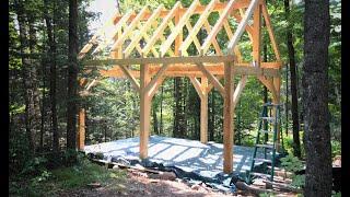 Raising of the Timber Frame Cabin