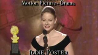 Jodie Foster Sigourney Weaver & Shirley Maclaine Win Actress Motion Picture - Golden Globes 1989