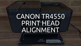 Canon TR4550 Print Head Alignment