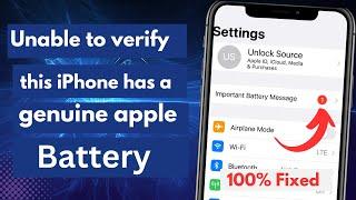 Important Battery Message iPhone 11121314 Pro Max  iPhone X Xs Max XR iPhone 66s 78 Plus Fix