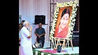 Shradhanjali Sabha on the demise of Smt. Sushma Swaraj at Jawaharlal Nehru Stadium New Delhi