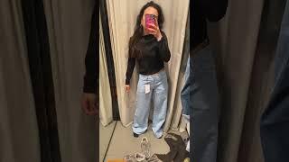 Trying on the famous zara pants  #zarapants #zaratryon #tryonhaul #onlinevsonme