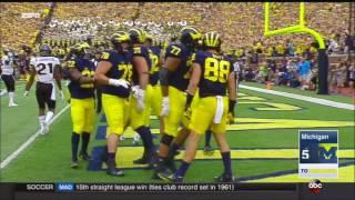 Jake Butt opens up the scoring with a touchdown - Michigan vs UCF