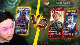 Enemy Godly Aamon and Spammer Bruner are destroying my team  Mobile Legends