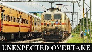 UNEXPECTED OVERTAKE  SIDDHAGANGA Superfast OVERTAKES Passenger  Indian Railways