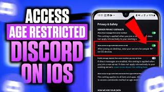 How to Access Age Restricted Discord on iOS 2023 Easy LATEST UPDATE Join Restricted Discord Server