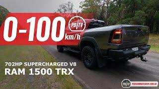 2023 RAM 1500 TRX 0-100kmh & engine sound