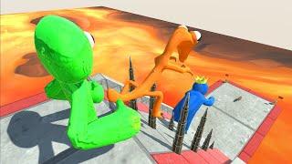 Slide Down The Spike Slope - Animal Revolt Battle Simulator