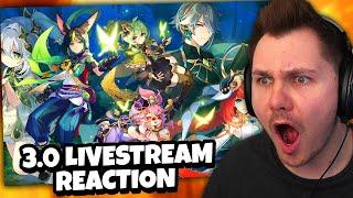 3.0 LIVESTREAM REACTION SUMERU HYPE  Genshin Impact