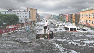 Now China is sinking Heaviest rains drown cities in short time flood in Anhui