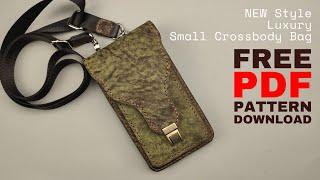 How to make Crossbody Bag To Smartphone and Wallet  Free Pattern