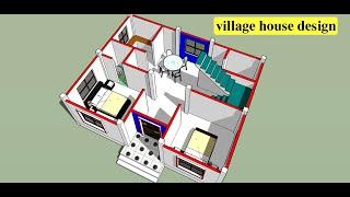 800 sqft 2 bedroom house plan II 32 x 25 ghar ka naksha II 2 bhk best home design kaise banaye