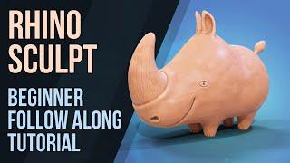 Rhino Sculpt - Follow Along Tutorial - Blender 2 8