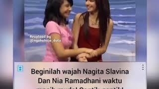 Wajah cantik nagita slavina dan nia ramadhani dengan ketawa menggemeskan