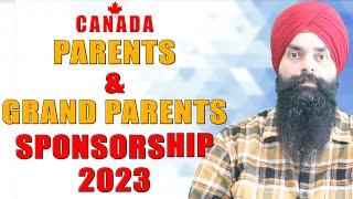 Canada Parents & Grand Parents Sponsorsip 2023  Nanki Immigration Consulting Inc