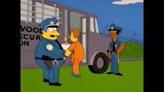 The Simpsons - Way to guard the parking lot Topgun